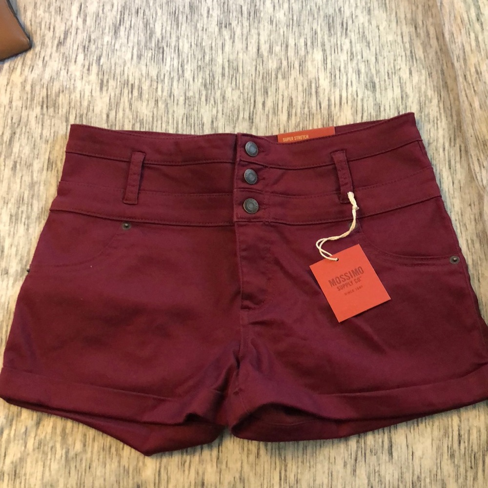 High Rise Shorts. New with tags.